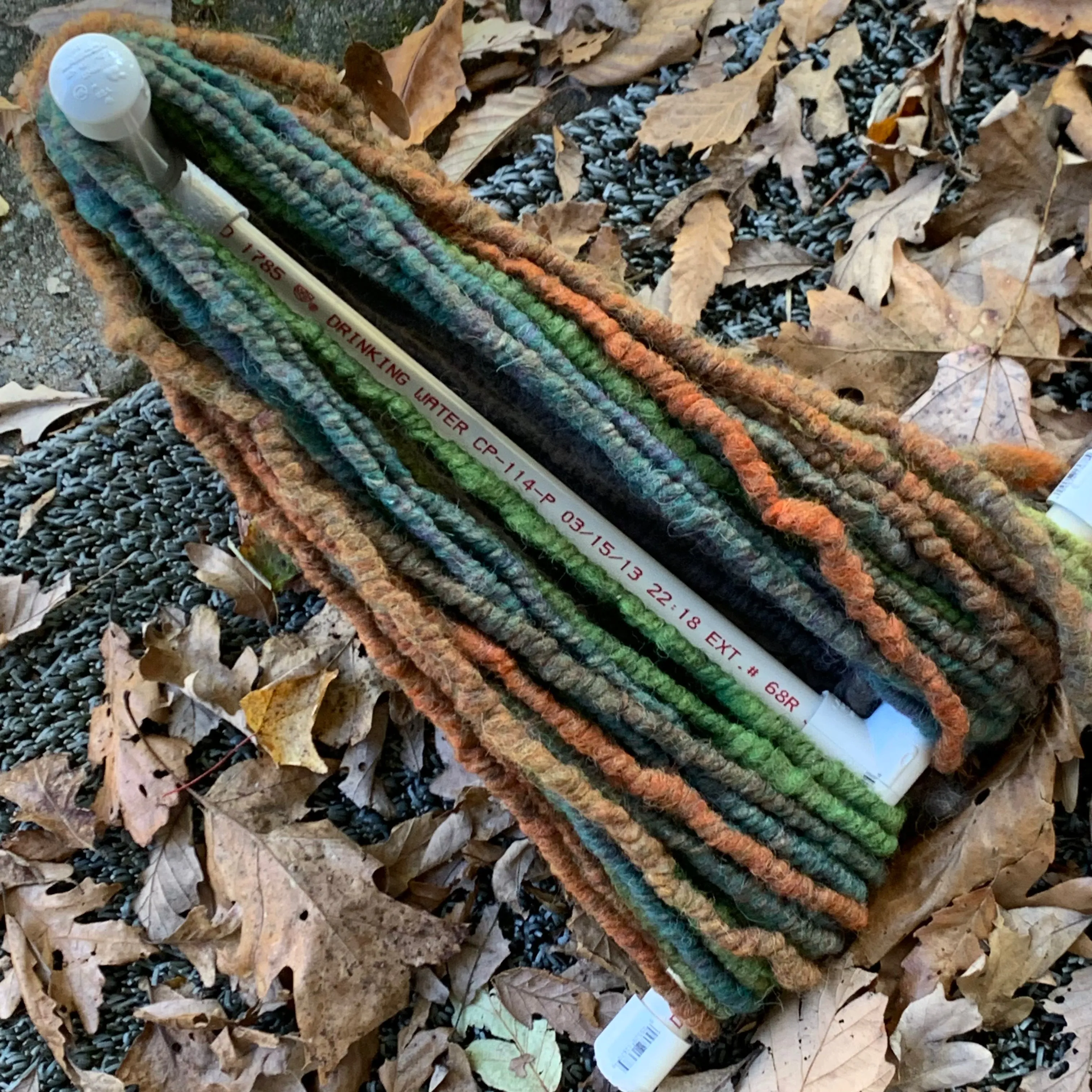 100 Yds Bulky Core Spun Alpaca Yarn Autumn Leaves Shades