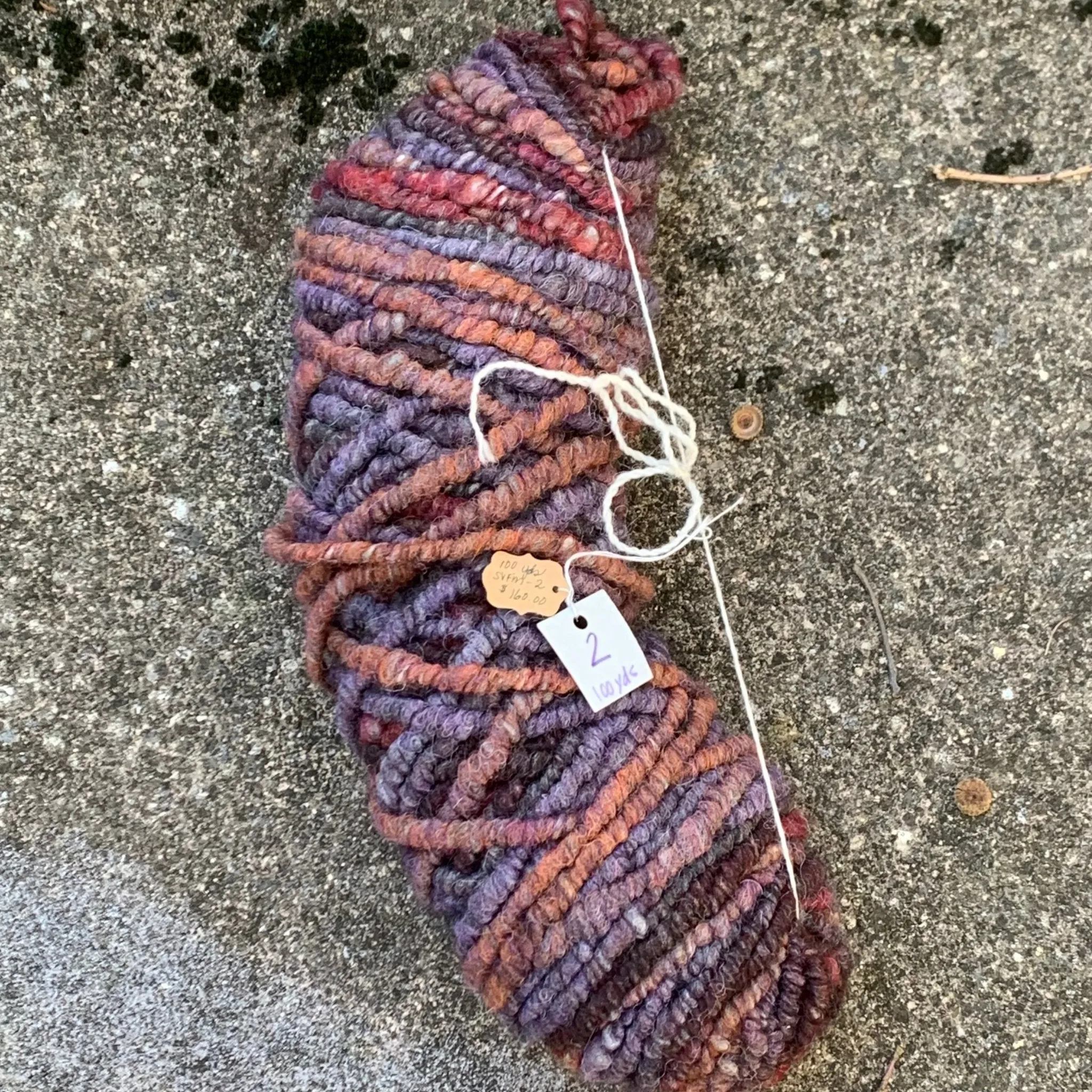 100 Yds Bulky Core Spun Alpaca Yarn Autumn Leaves Shades