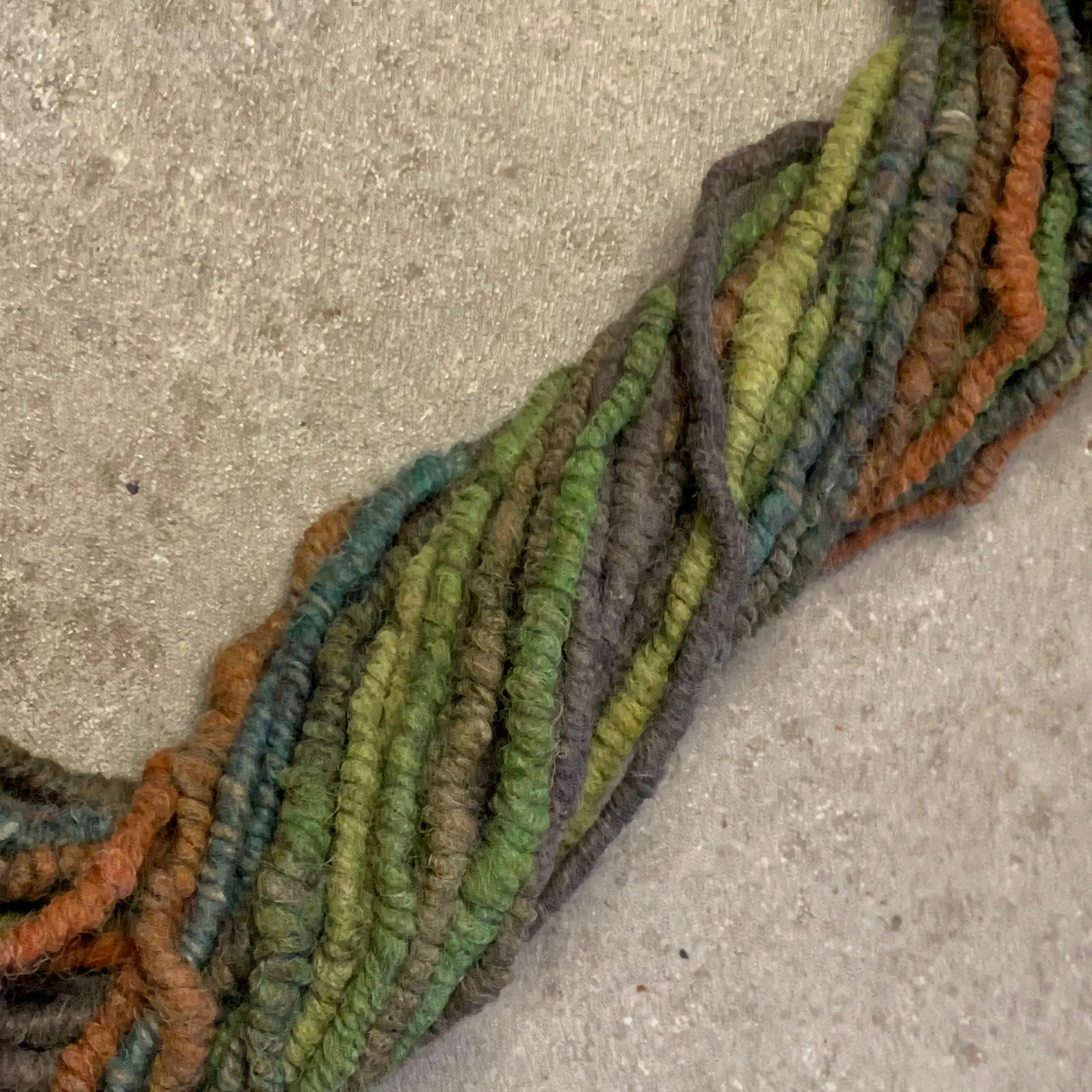 100 Yds Bulky Core Spun Alpaca Yarn Autumn Leaves Shades