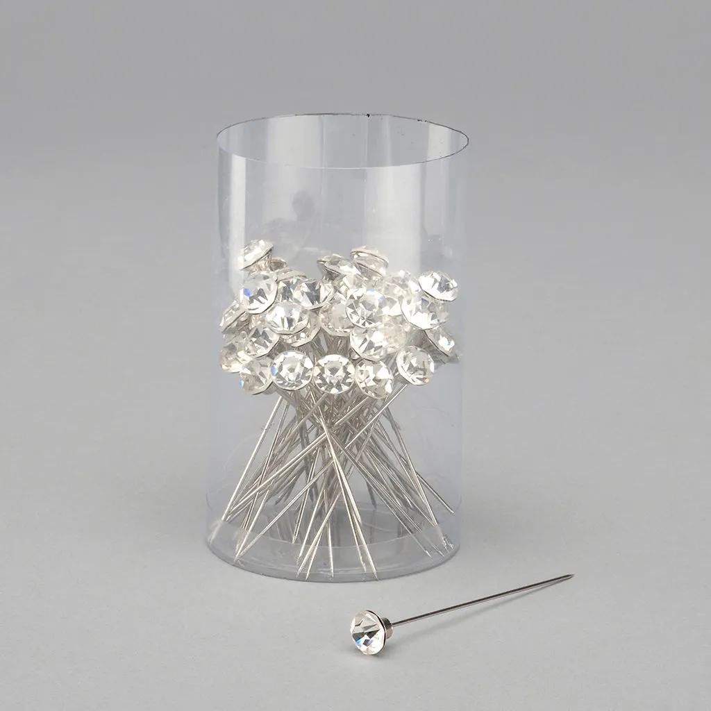 2 In Diamond Stick Pin - Clear Diamond