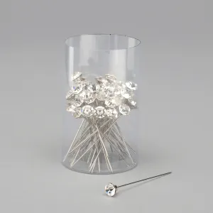 2 In Diamond Stick Pin - Clear Diamond