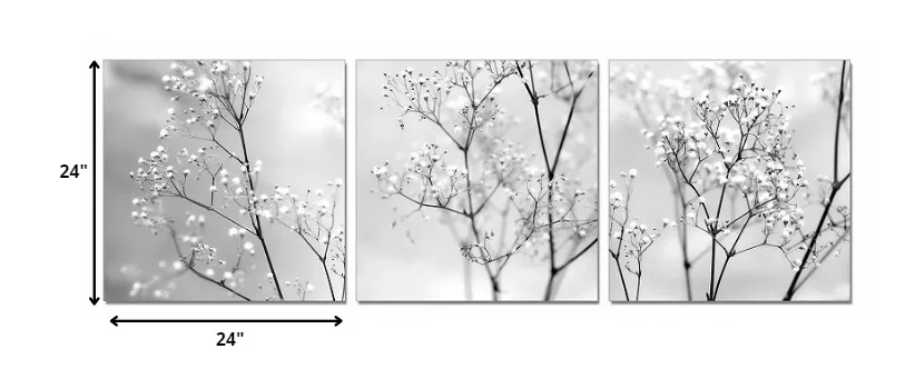 24" Canvas 3 Panels Photo