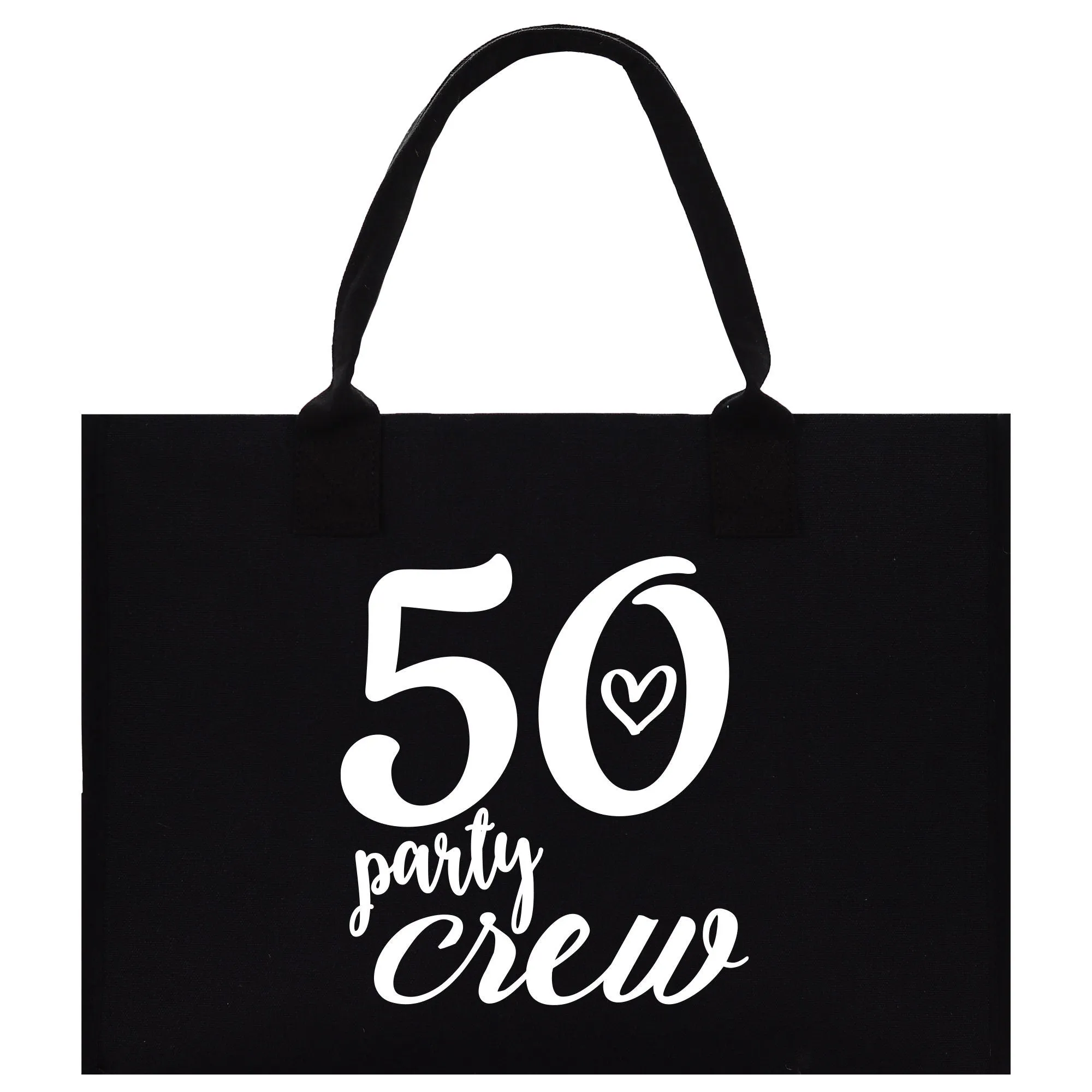 50 Fifty and Fabulous 50th Party Crew Age Birthday Cotton Canvas Tote Bag 50th Birthday Gift For Women 50th Birthday Celebration Party Gift