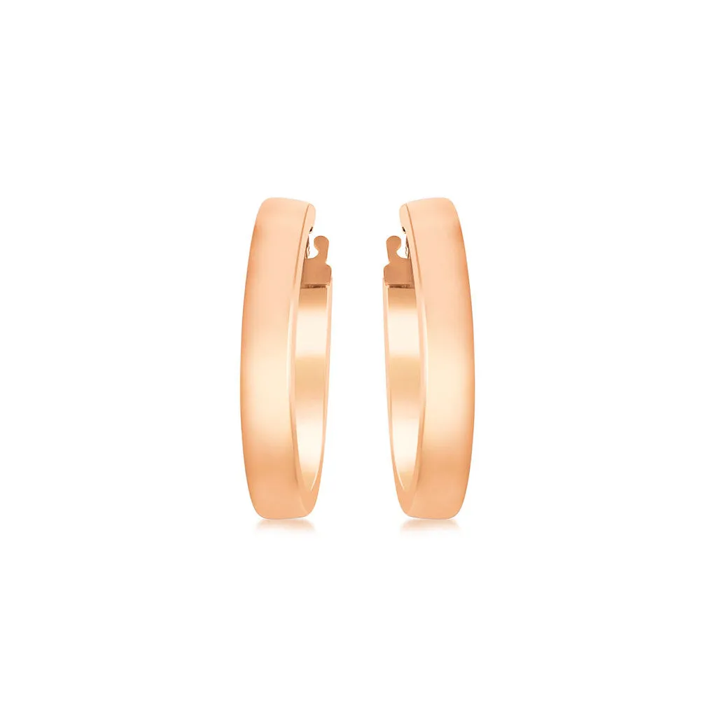 9ct Rose Gold Hoop Earrings