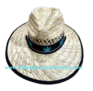 Adults Summer Marijuana Straw Hats Wholesale