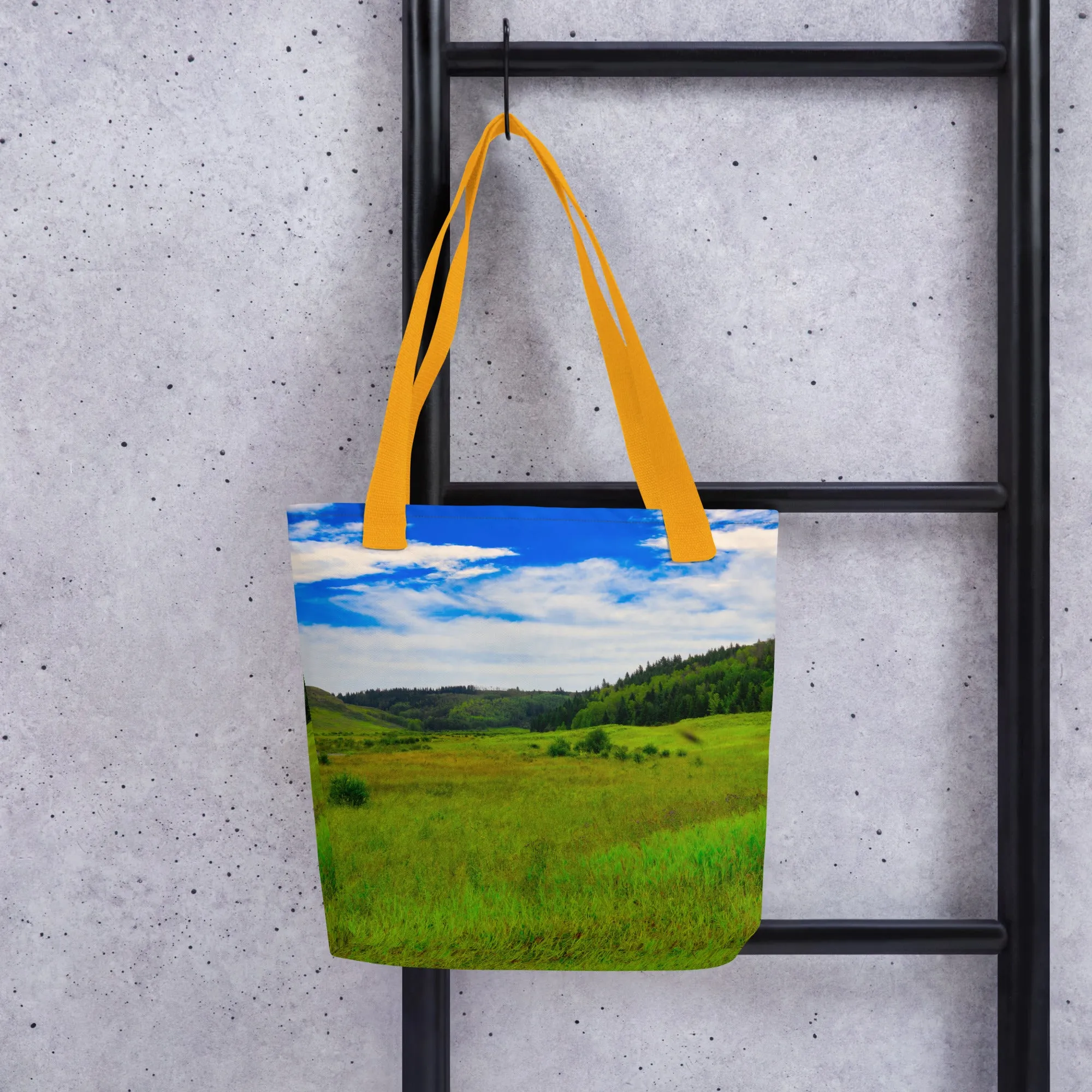 All-Over Print Tote Bag - Big Hill Springs Park Entrance