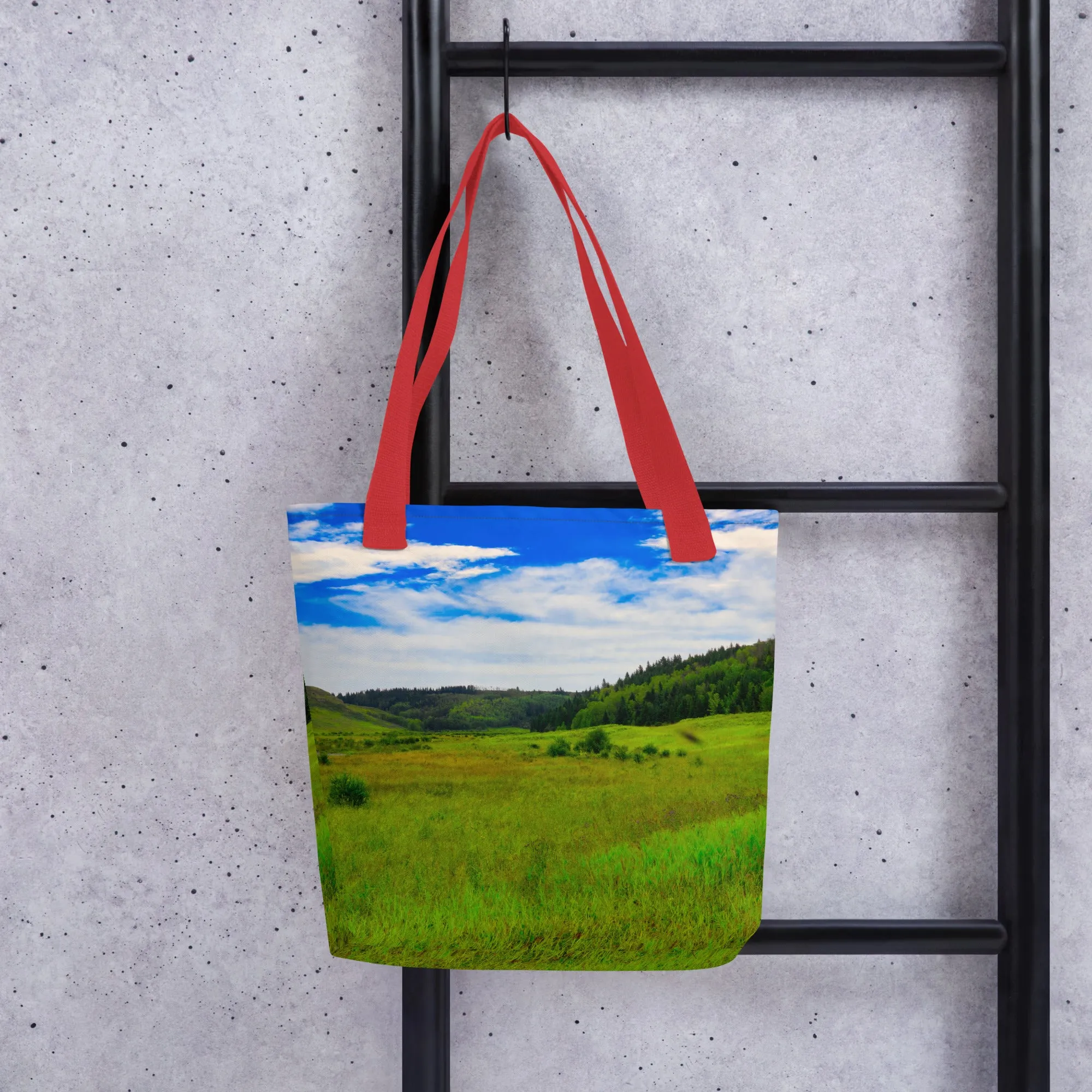 All-Over Print Tote Bag - Big Hill Springs Park Entrance