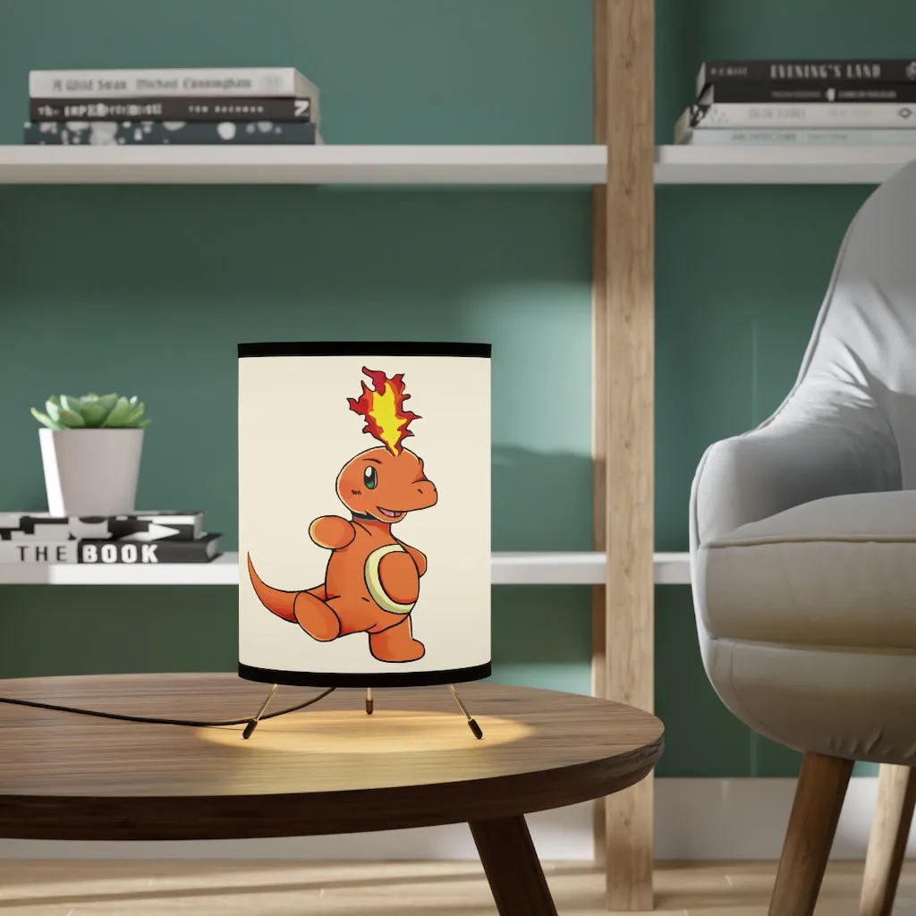 Angetapir Tripod Lamp with High-Res Printed Shade, US/CA plug