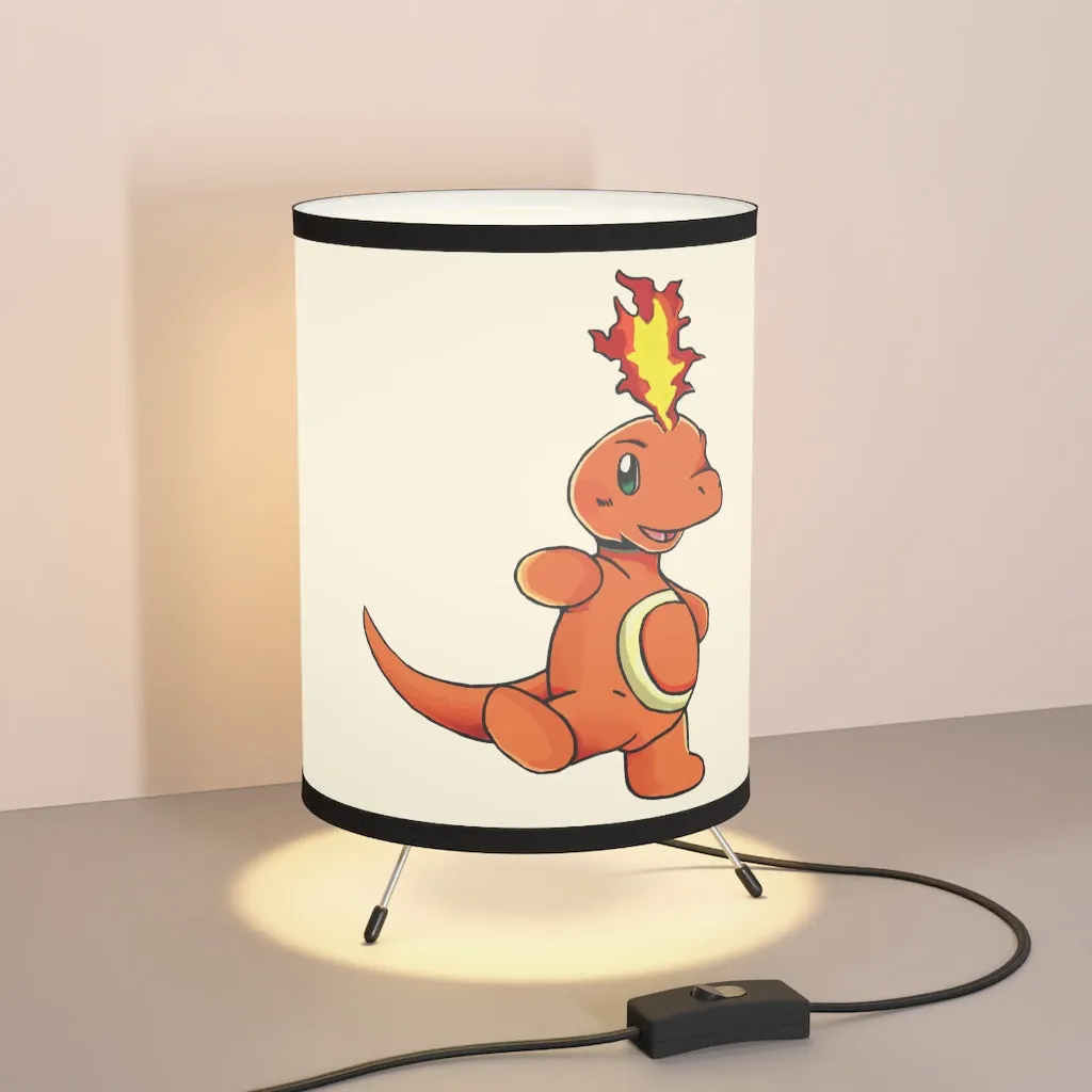 Angetapir Tripod Lamp with High-Res Printed Shade, US/CA plug