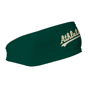A's Fleece Headband: Wordmark