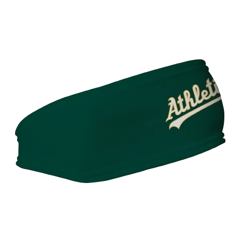 A's Fleece Headband: Wordmark