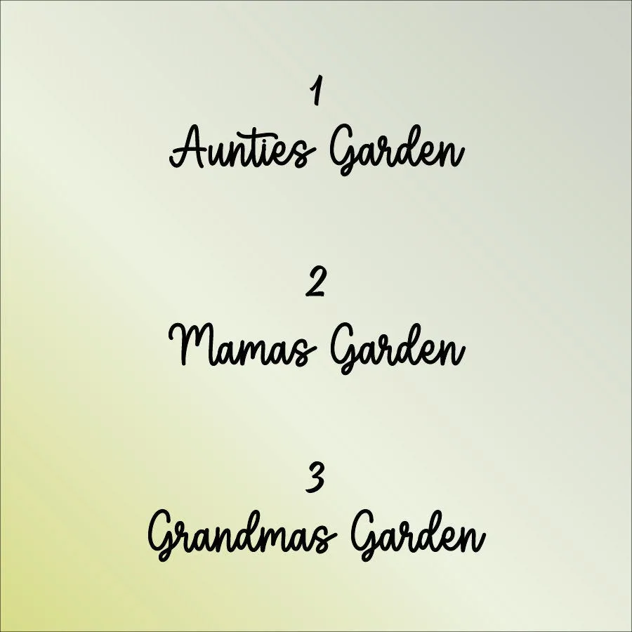 Aunties Garden Mamas Garden Grandmas Garden Custom Names Cotton Canvas Tote Bag Birthday Gift For Auntie Mama Grandma Bag (AGTB1001)
