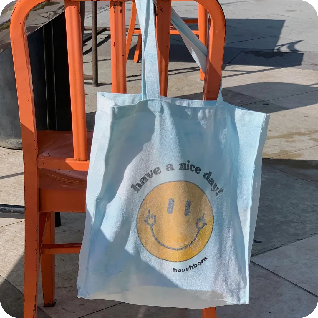 BeachBorn In The Clouds Carry All Tote