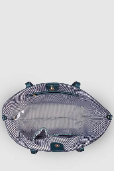 BEAUMONT TOTE BAG RECYCLED CROC GREEN