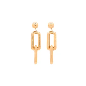 Bold Gold Link Earrings