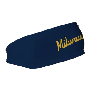 Brewers Fleece Headband: Wordmark