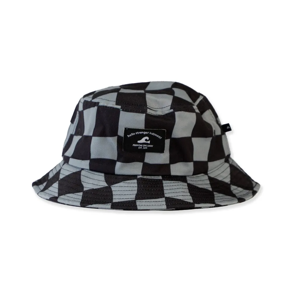 BUCKET HAT - Black Check