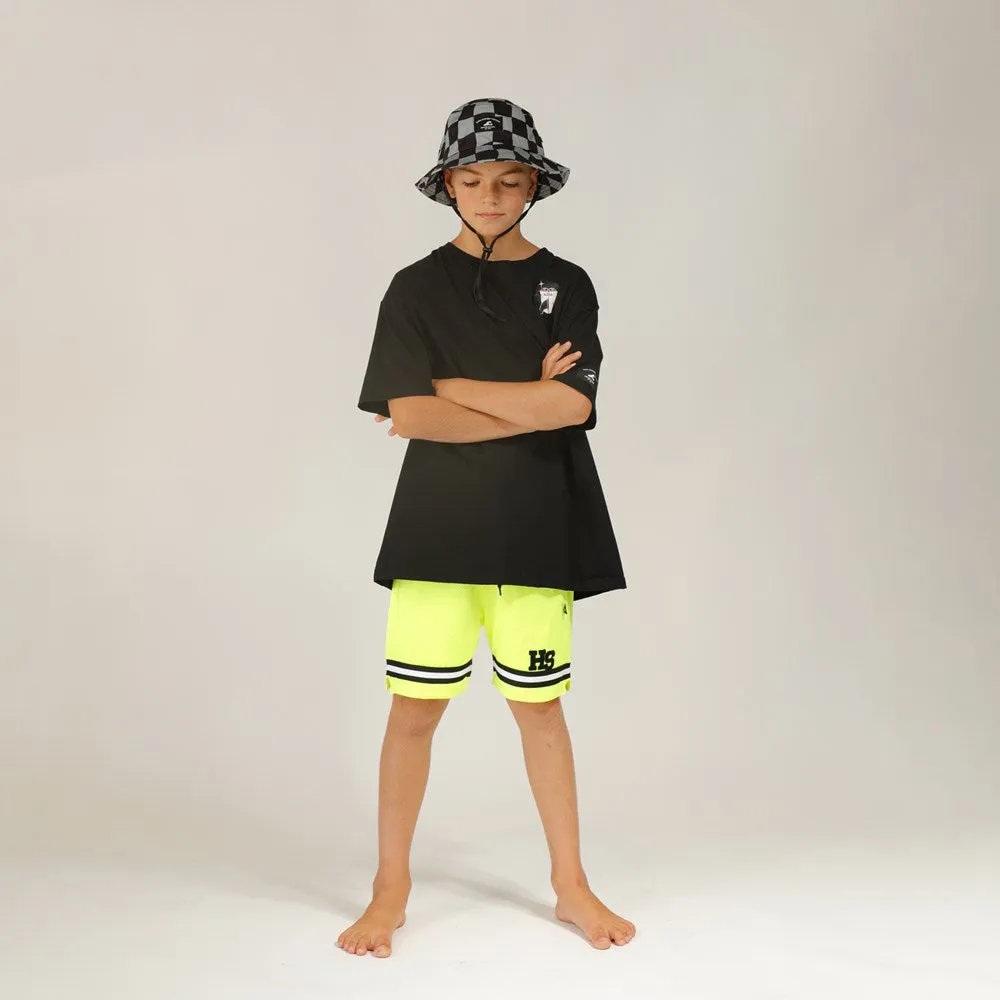 BUCKET HAT - Black Check