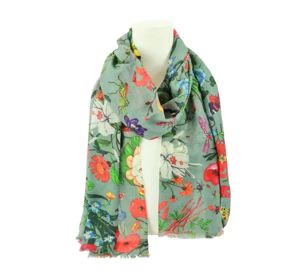 Bugs And Blooms Stole