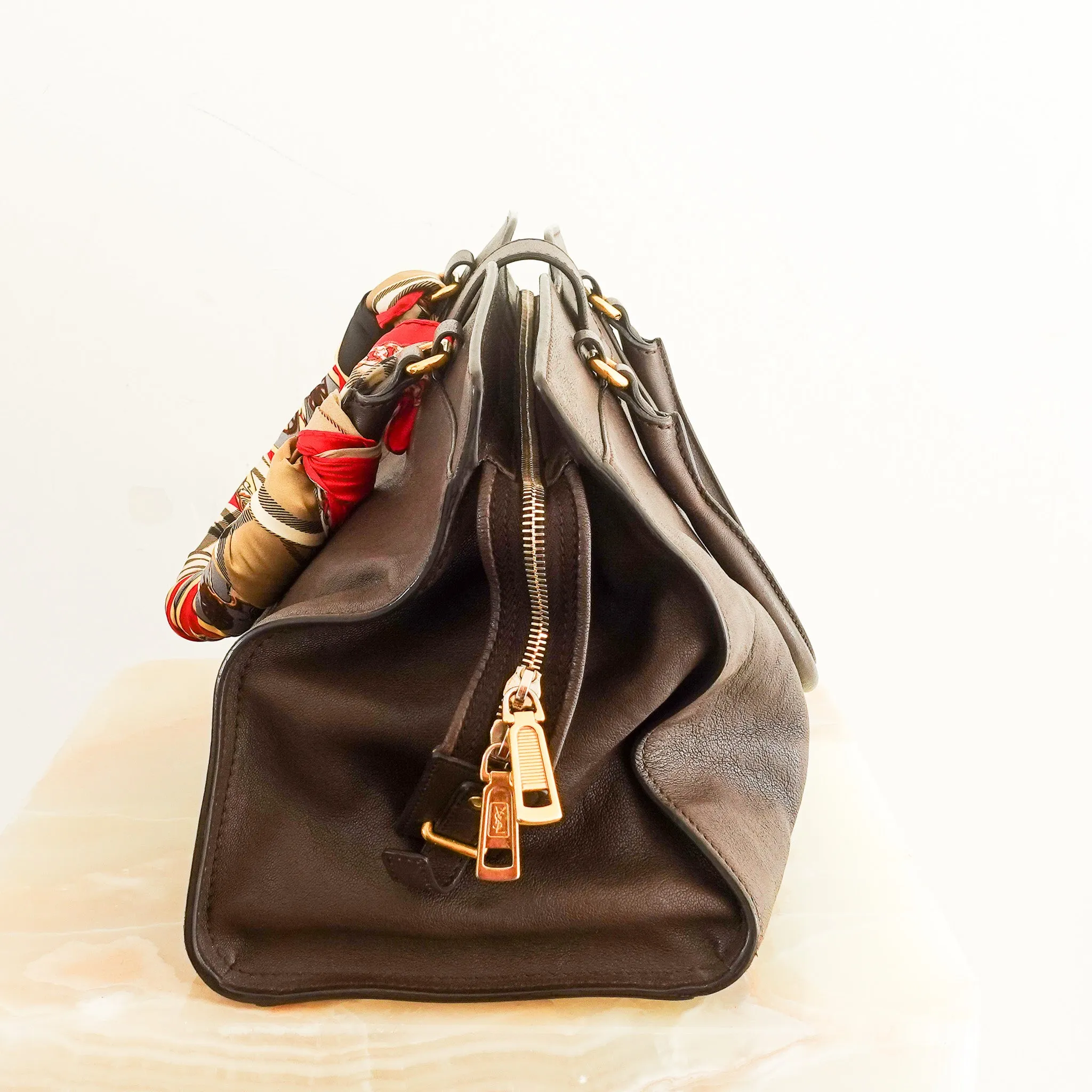 Cabas chocolate brown tote RRP £1k