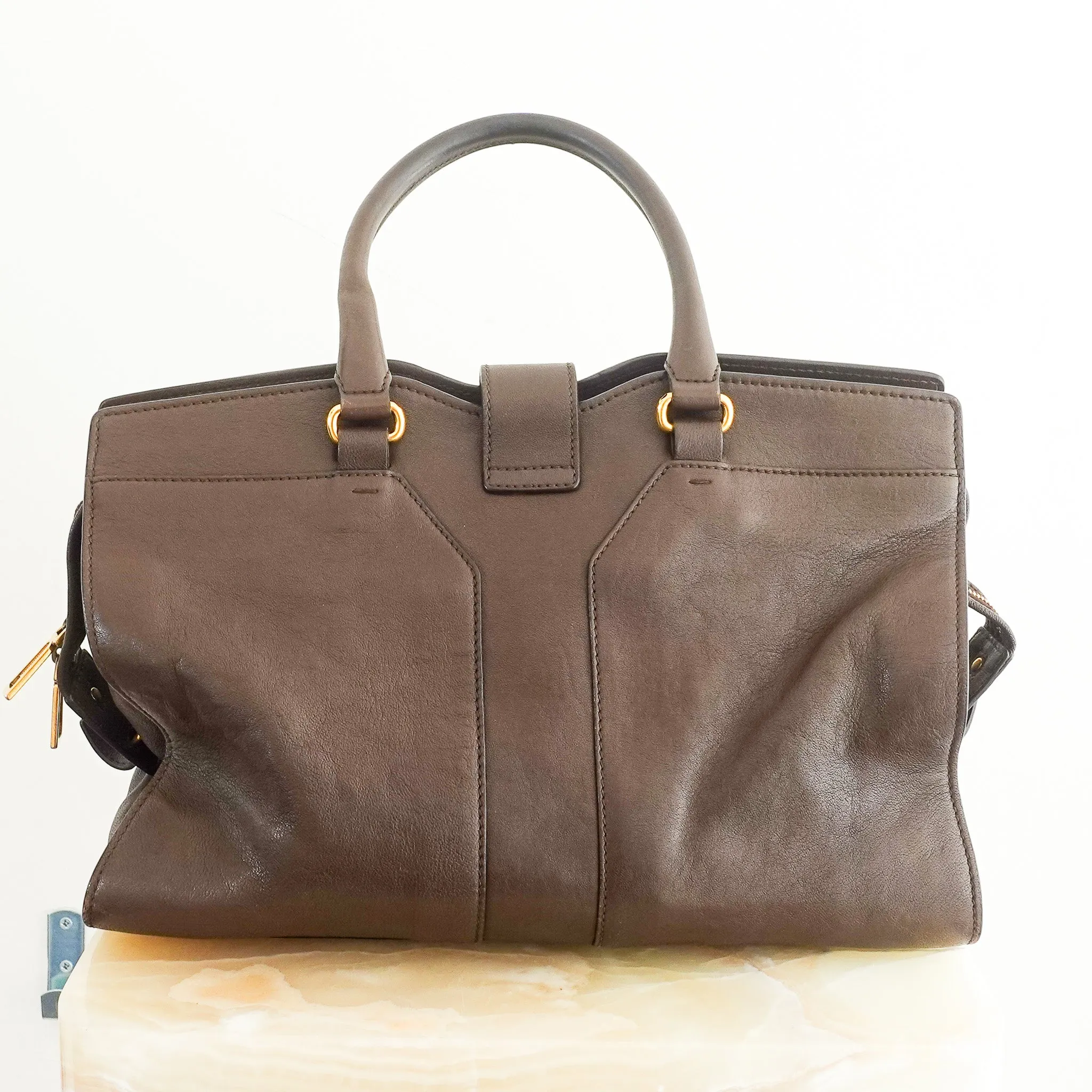 Cabas chocolate brown tote RRP £1k