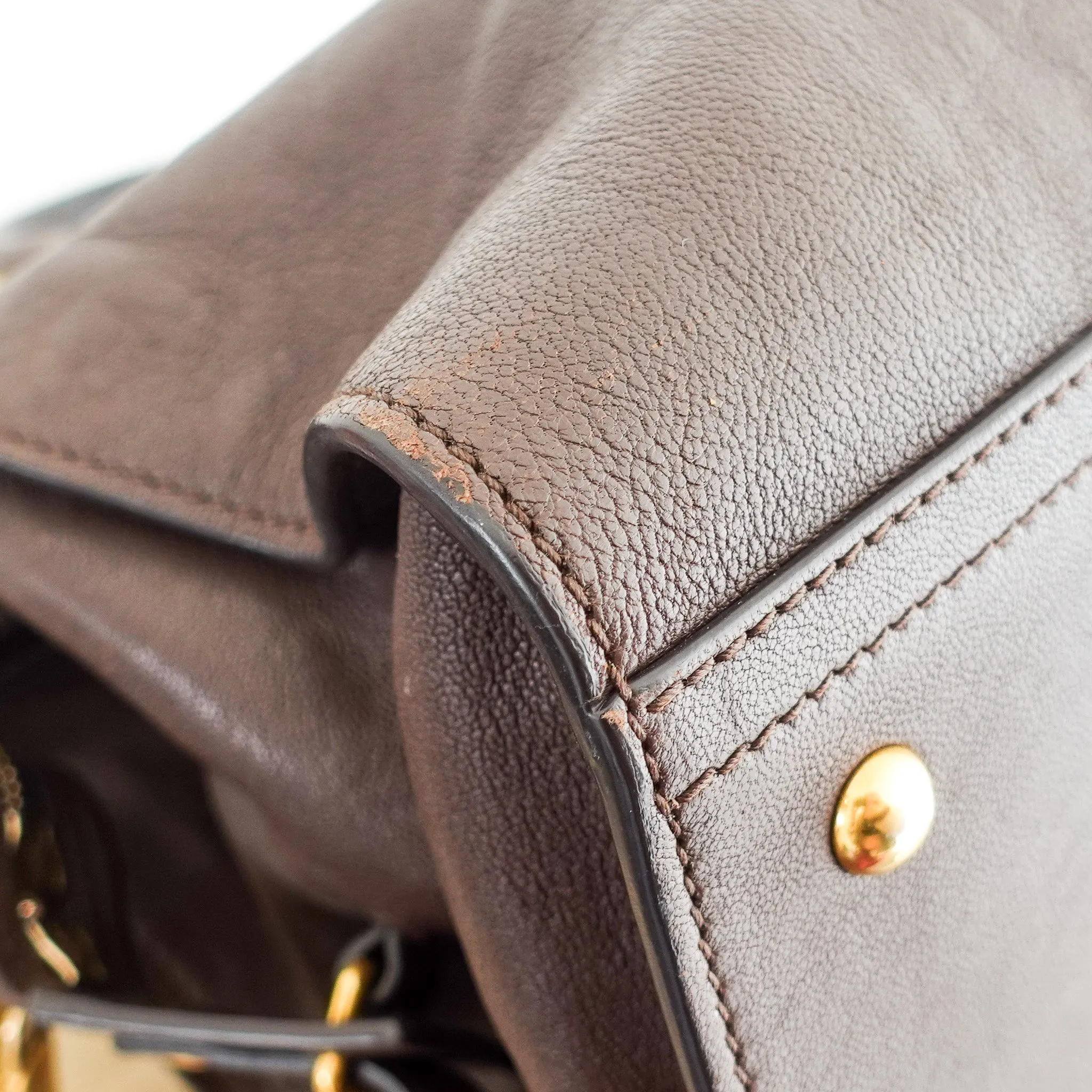 Cabas chocolate brown tote RRP £1k