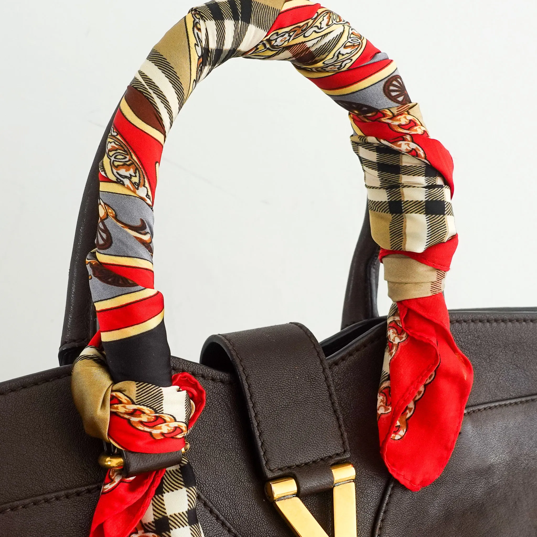 Cabas chocolate brown tote RRP £1k