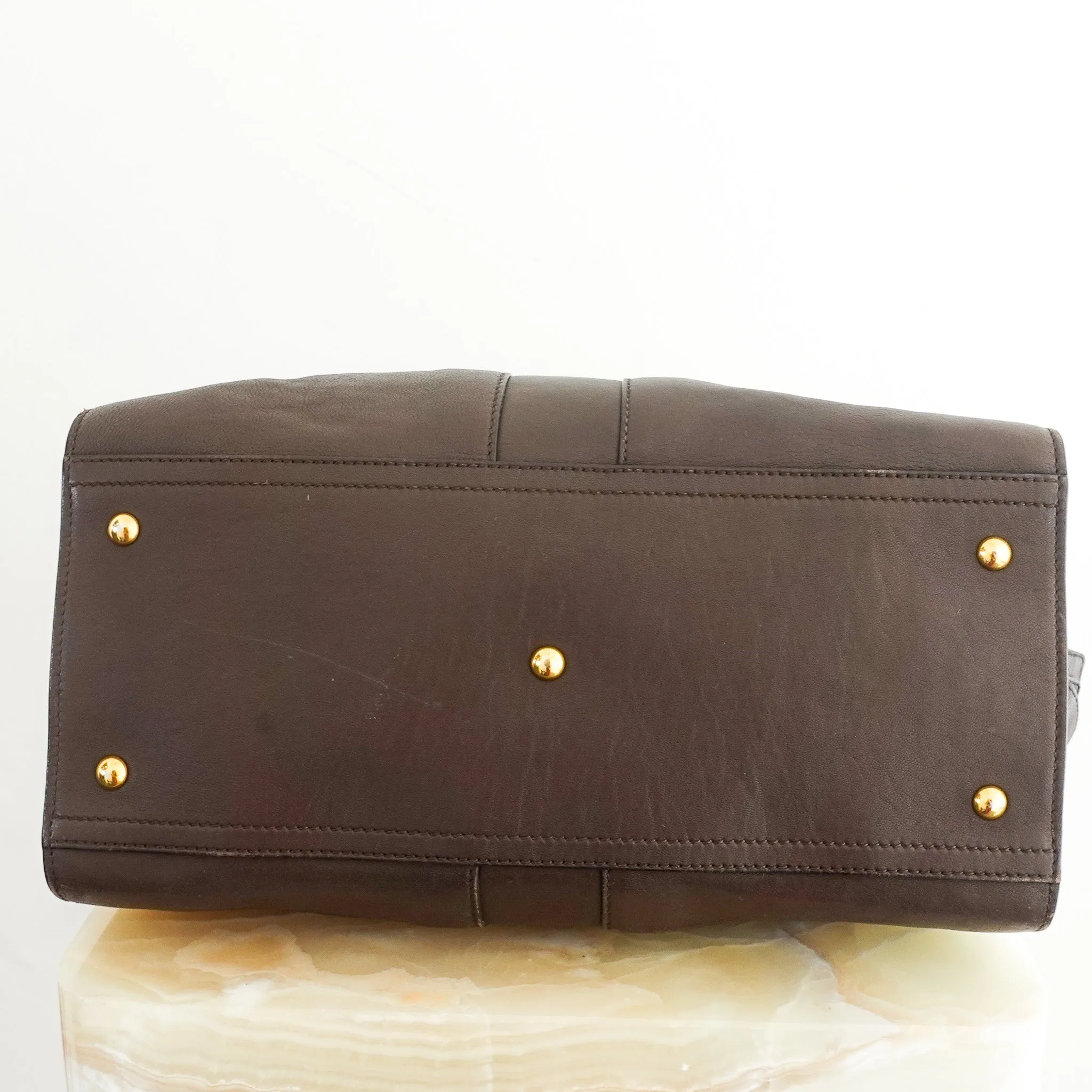 Cabas chocolate brown tote RRP £1k