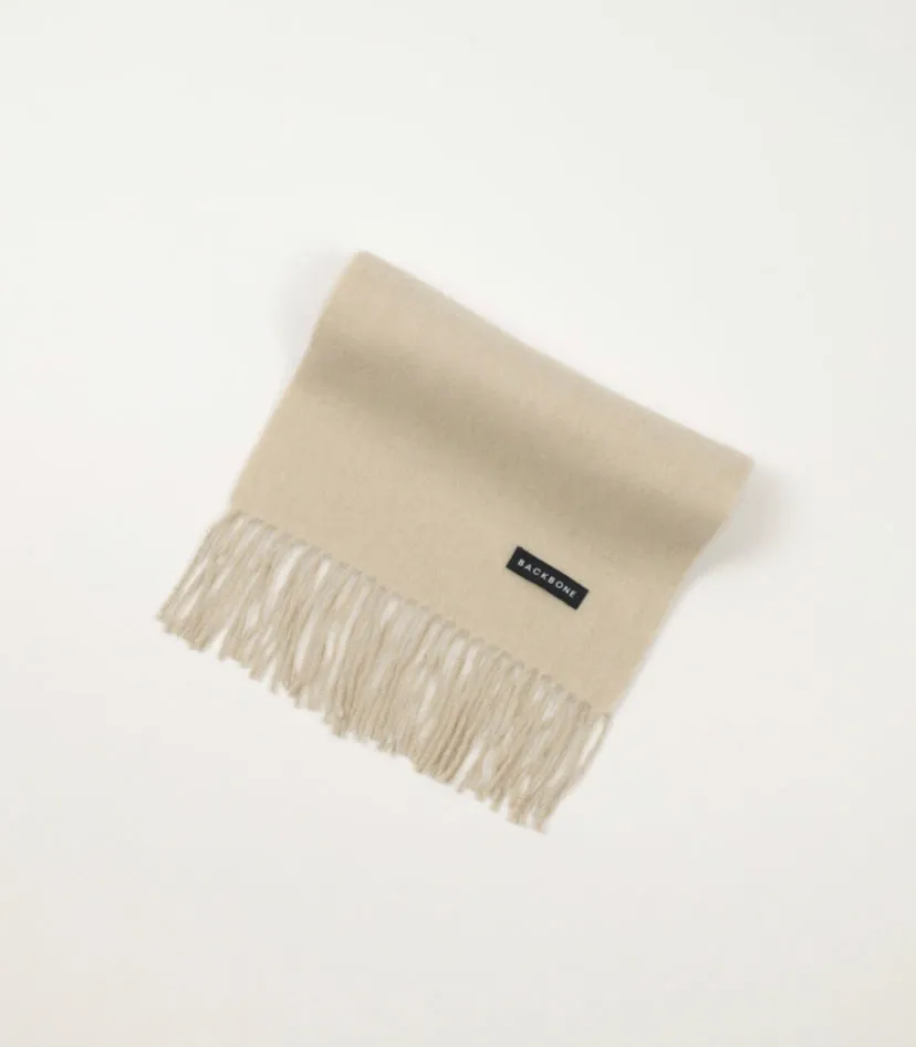Champagne Beige Cashmere Scarf