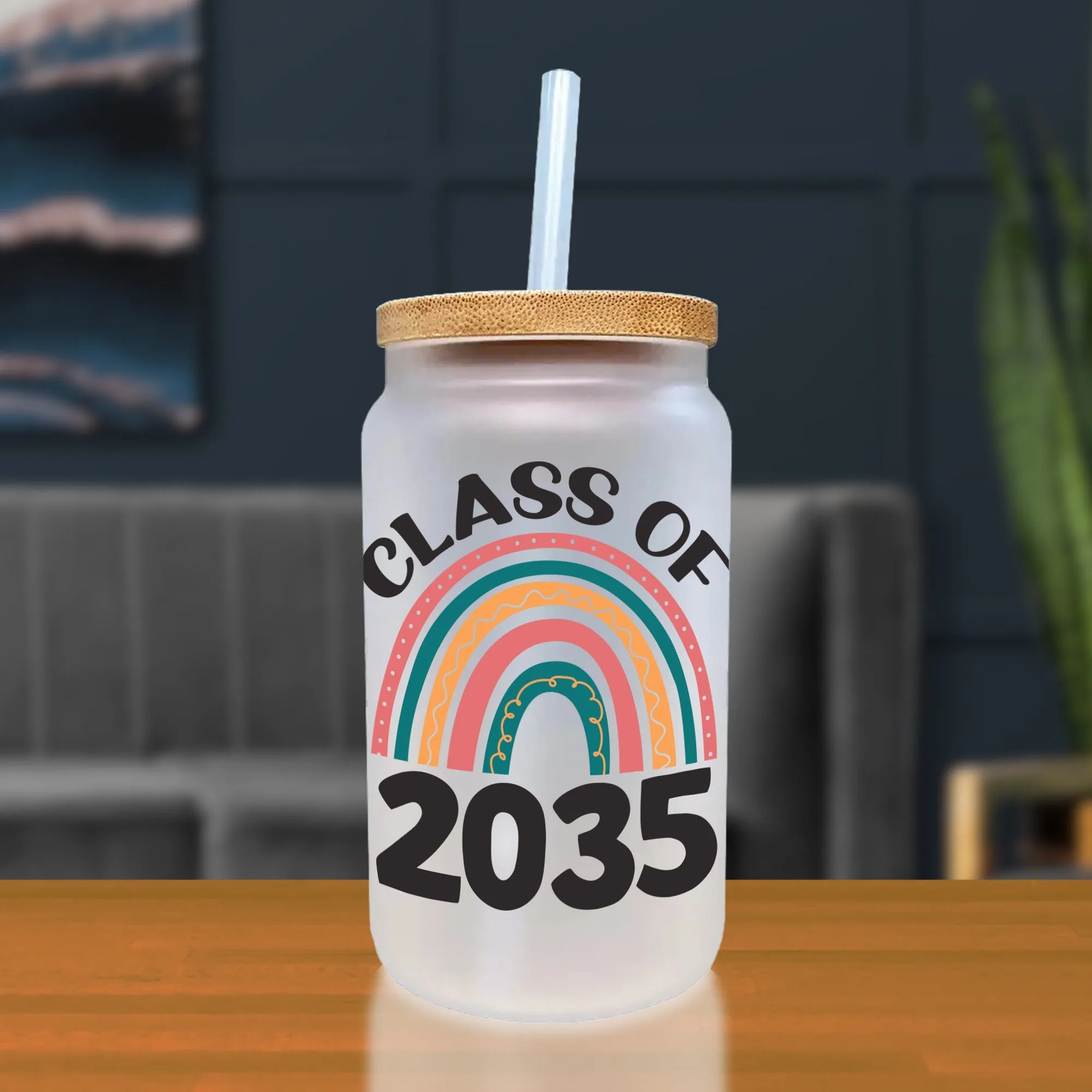 Class of 2035 Rainbow Cotton Canvas Tote Bag Graduation Gift Bag Last Day of School Pre-Kindergarten Tote Bag First Day of School Bag