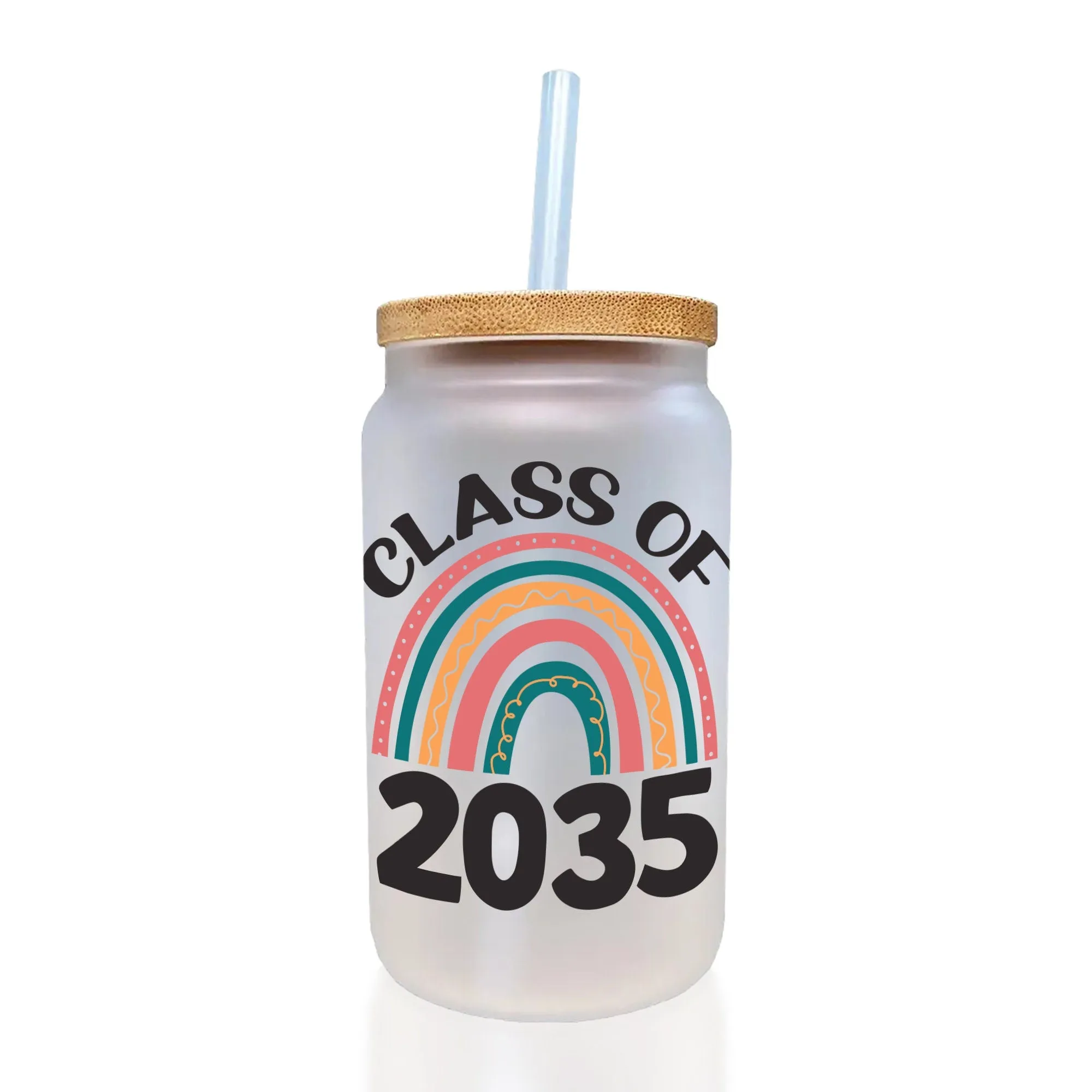 Class of 2035 Rainbow Cotton Canvas Tote Bag Graduation Gift Bag Last Day of School Pre-Kindergarten Tote Bag First Day of School Bag