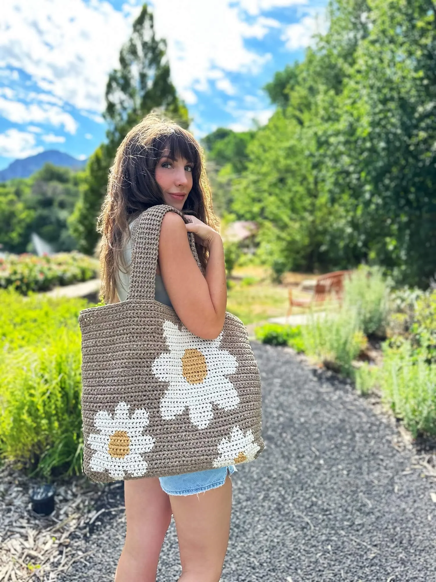 Crochet Kit - Daisy Day Tote