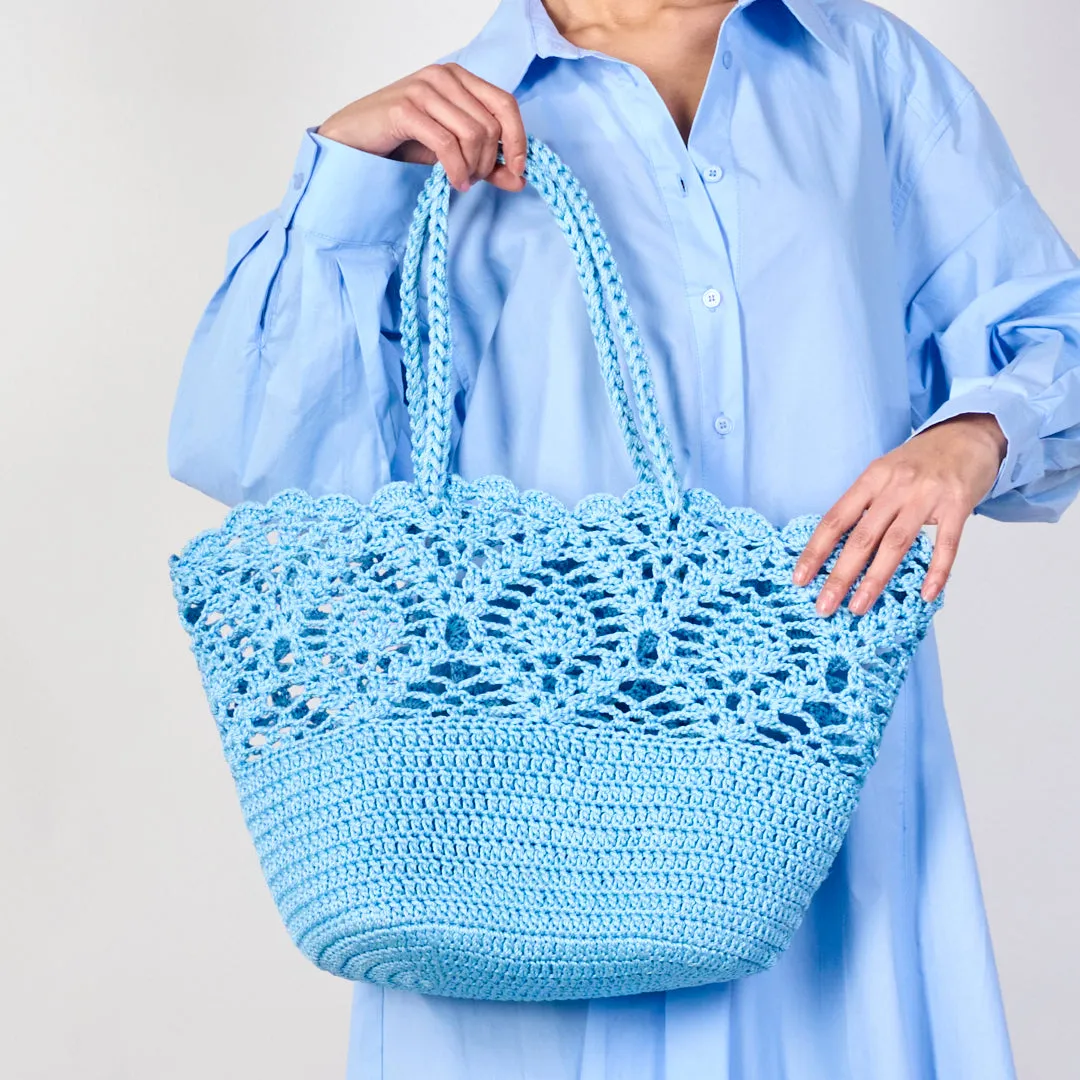 Crochet lace tote bags wholesale