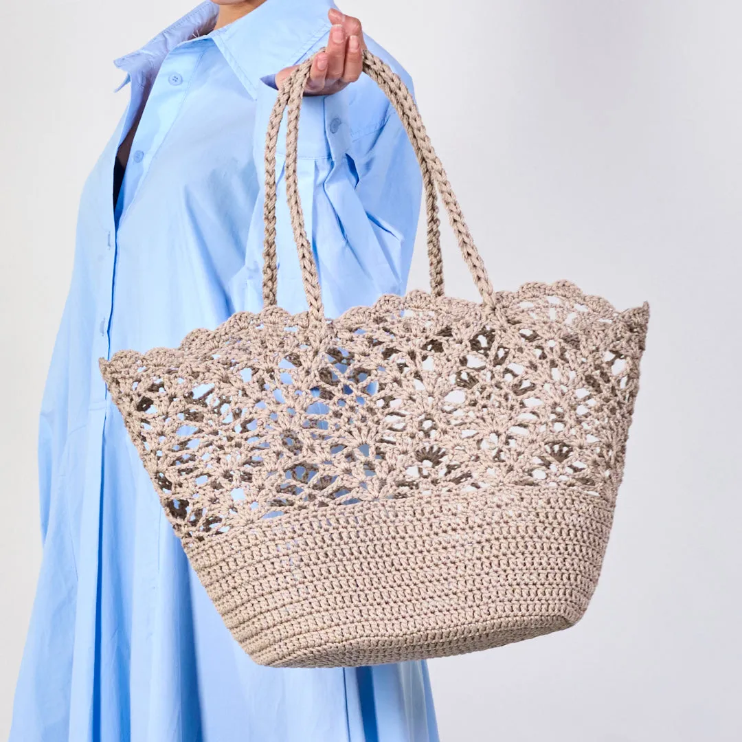 Crochet lace tote bags wholesale