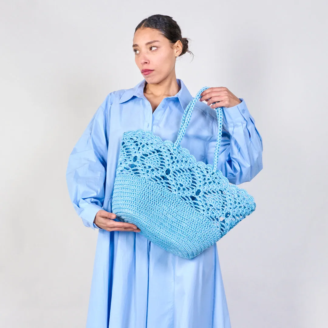 Crochet lace tote bags wholesale