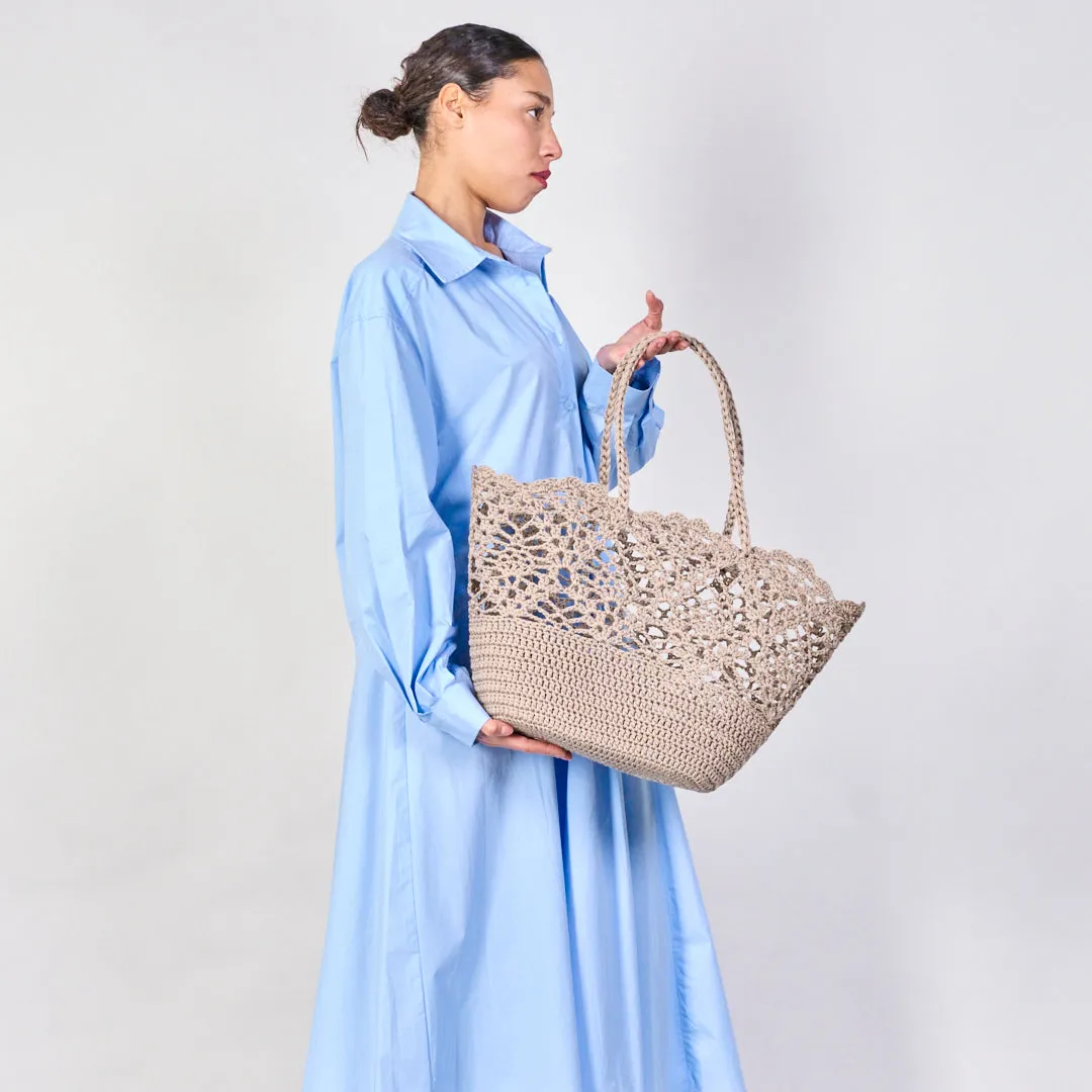 Crochet lace tote bags wholesale