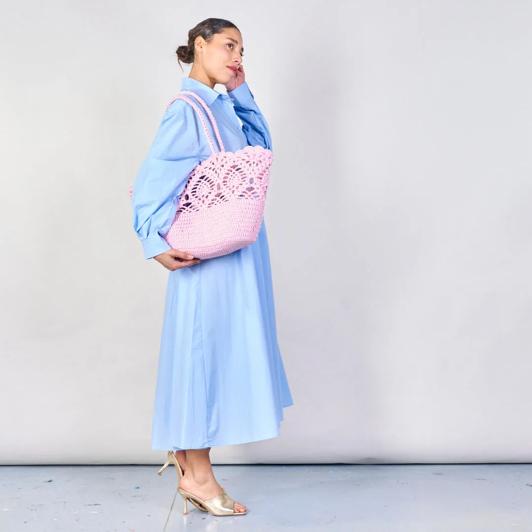 Crochet lace tote bags wholesale