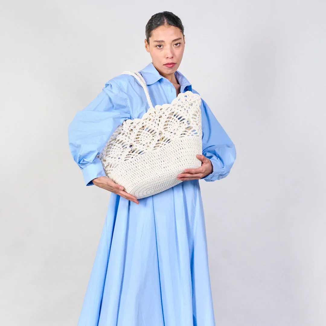 Crochet lace tote bags wholesale