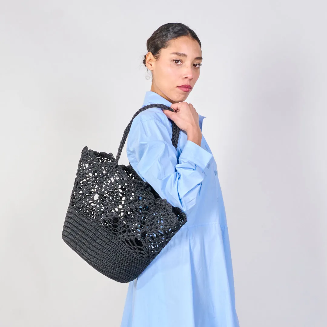 Crochet lace tote bags wholesale