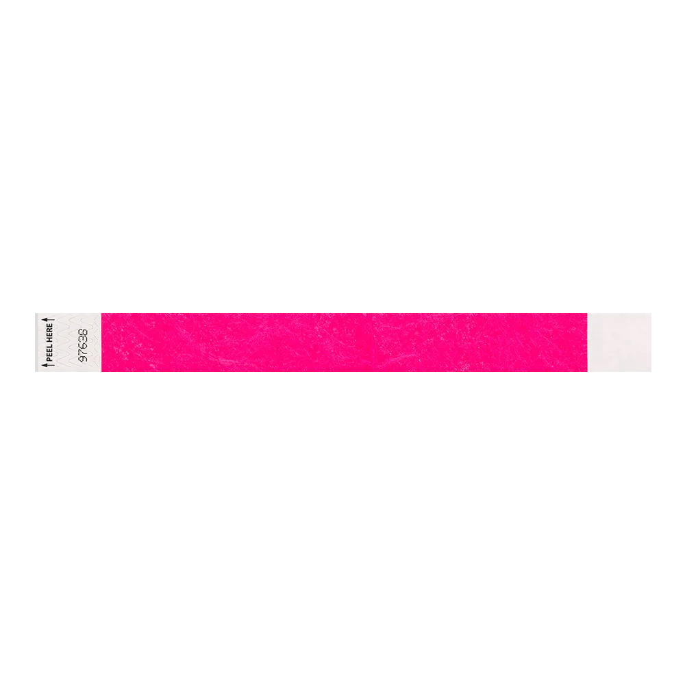 Custom 1" Tyvek Tab Free Tyvek Wristbands
