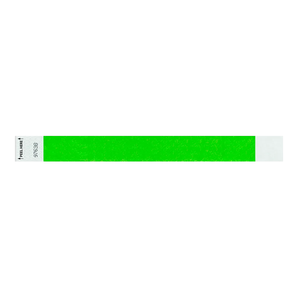 Custom 1" Tyvek Tab Free Tyvek Wristbands