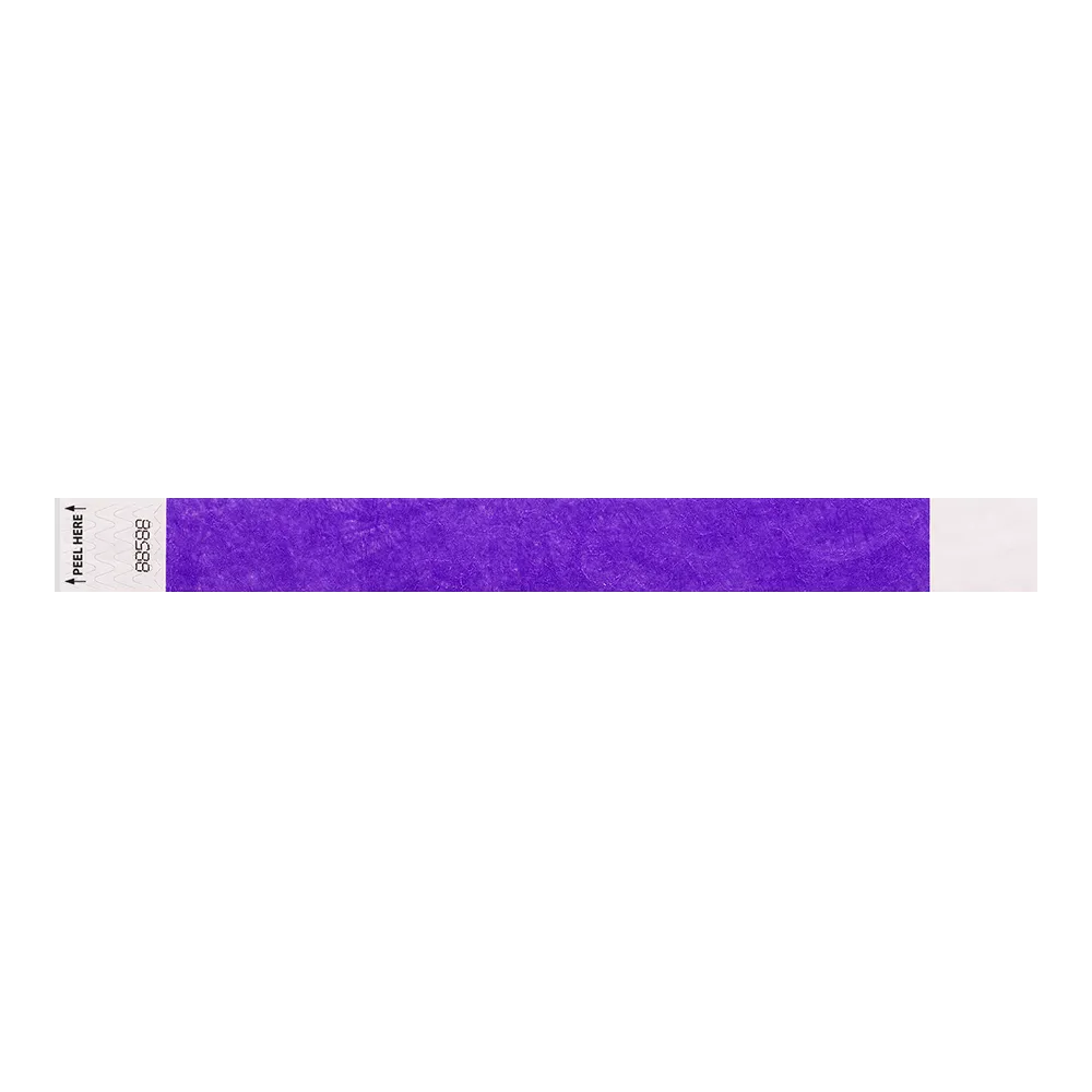 Custom 1" Tyvek Tab Free Tyvek Wristbands