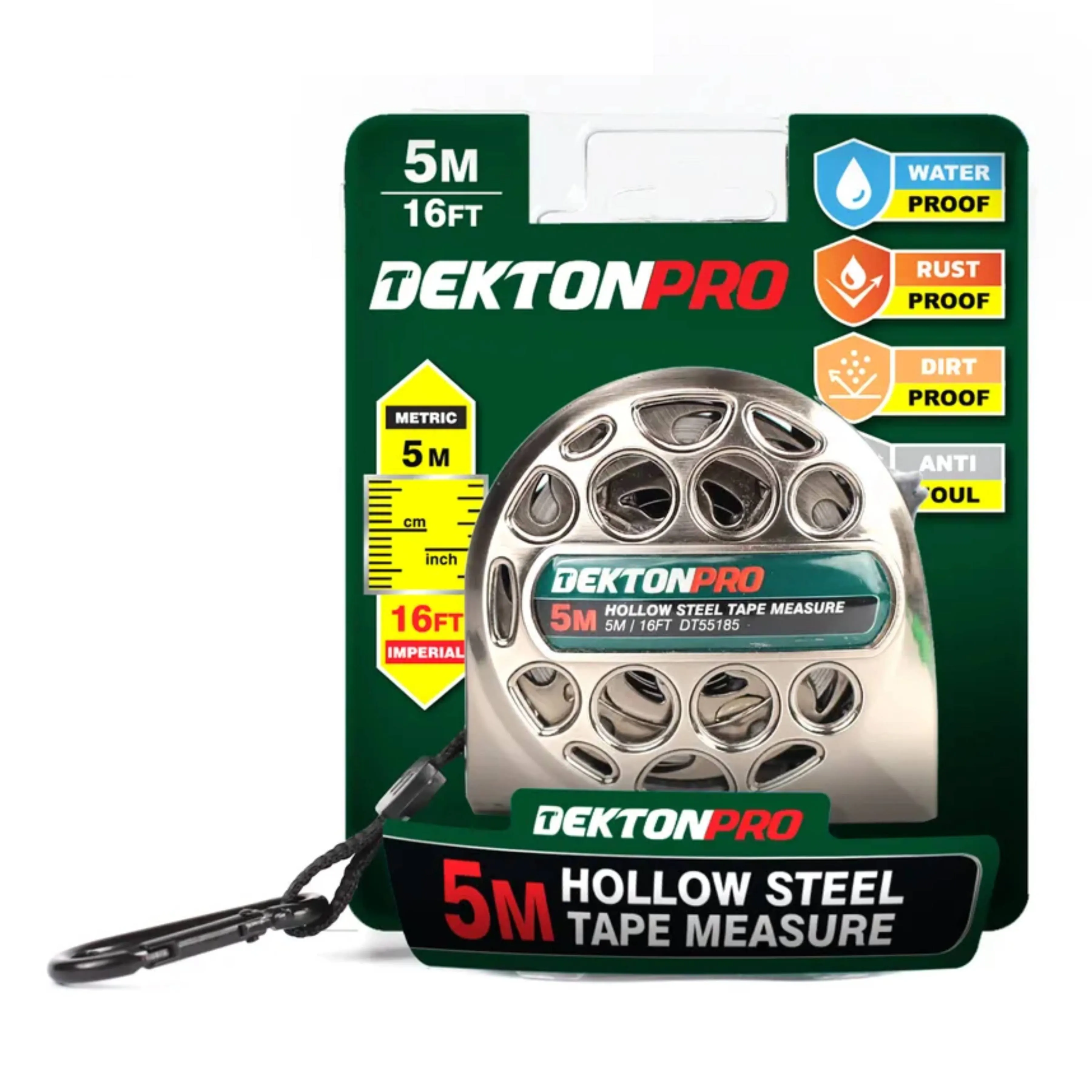 DEKTON Hollow Stainless Steel Tape Measure