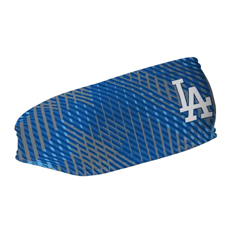 Dodgers Fleece Headband: Sport Plaid