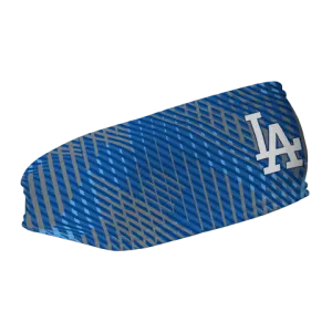 Dodgers Fleece Headband: Sport Plaid