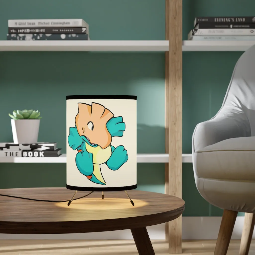 Dogat Tripod Lamp with High-Res Printed Shade, US/CA plug