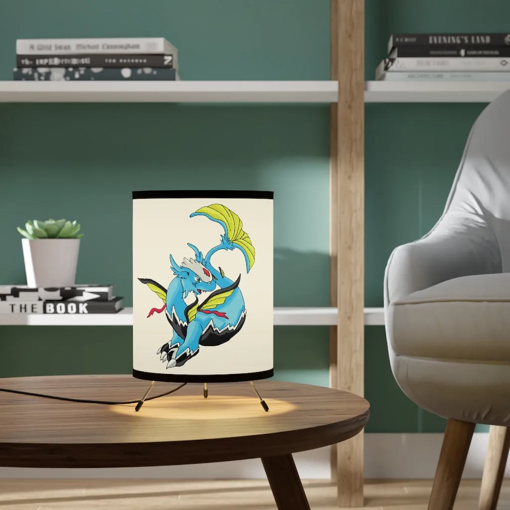 Dragonir Tripod Lamp with High-Res Printed Shade, US/CA plug