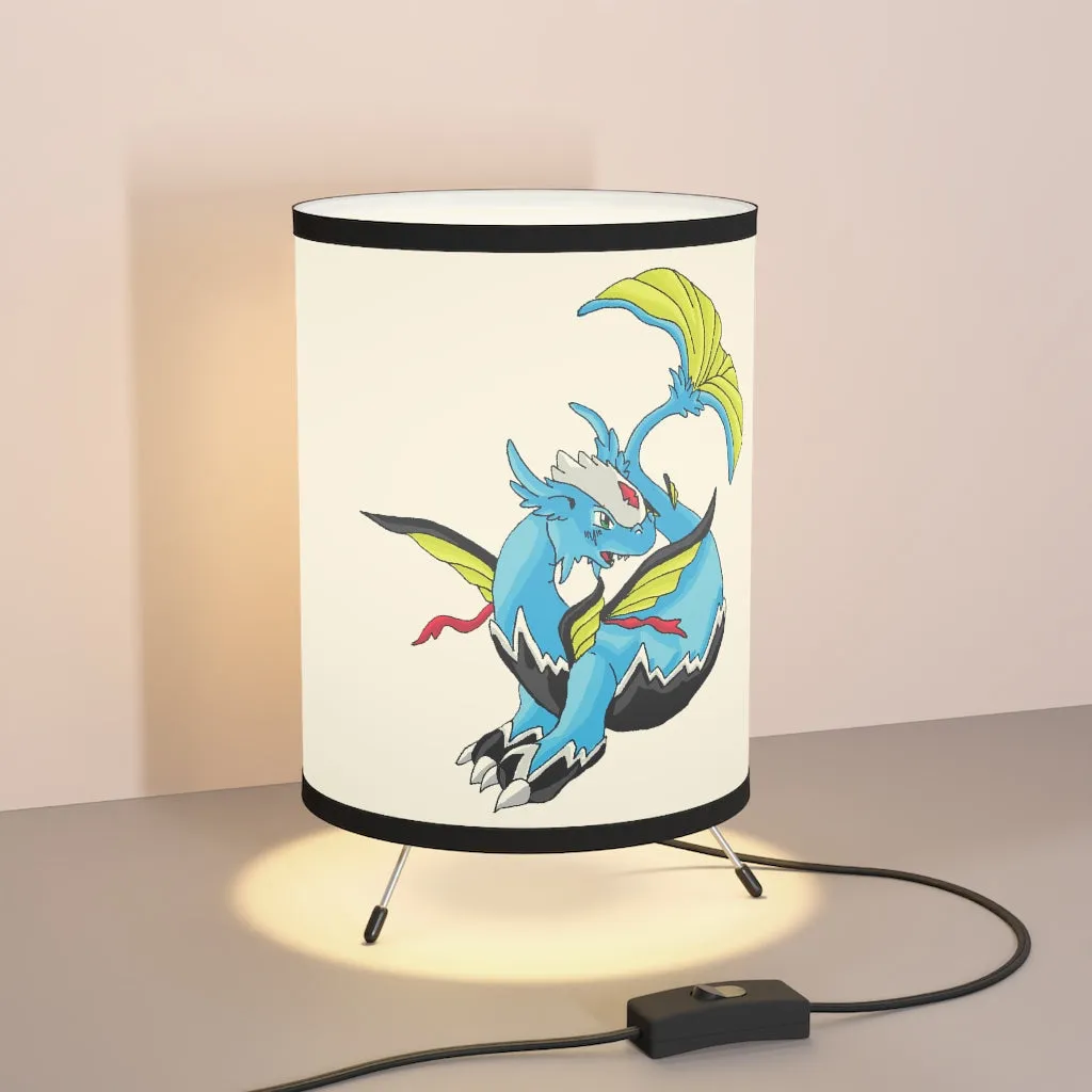 Dragonir Tripod Lamp with High-Res Printed Shade, US/CA plug