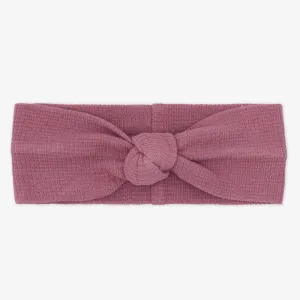 Dusty Plum Waffle Knotted Headband