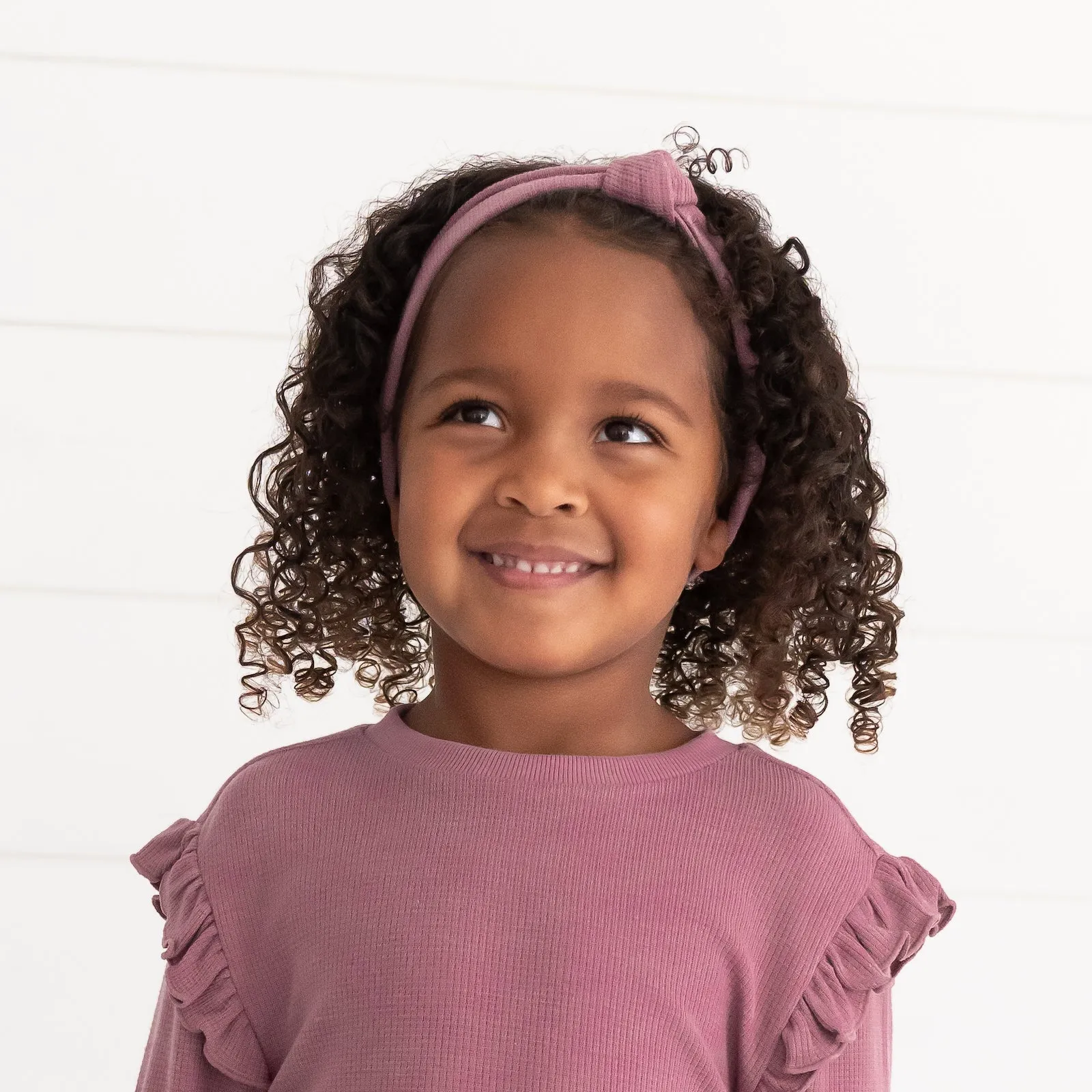 Dusty Plum Waffle Knotted Headband
